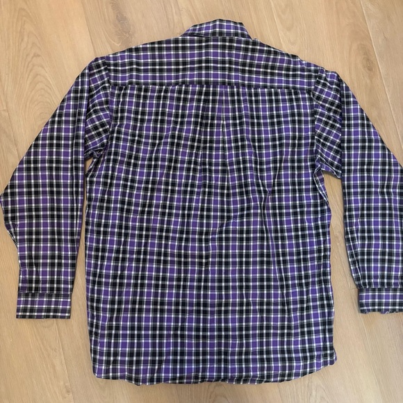 Cinch Purple Shirt Mens L Plaid  Button Up Long Sleeve Western Pocket - Picture 3 of 7